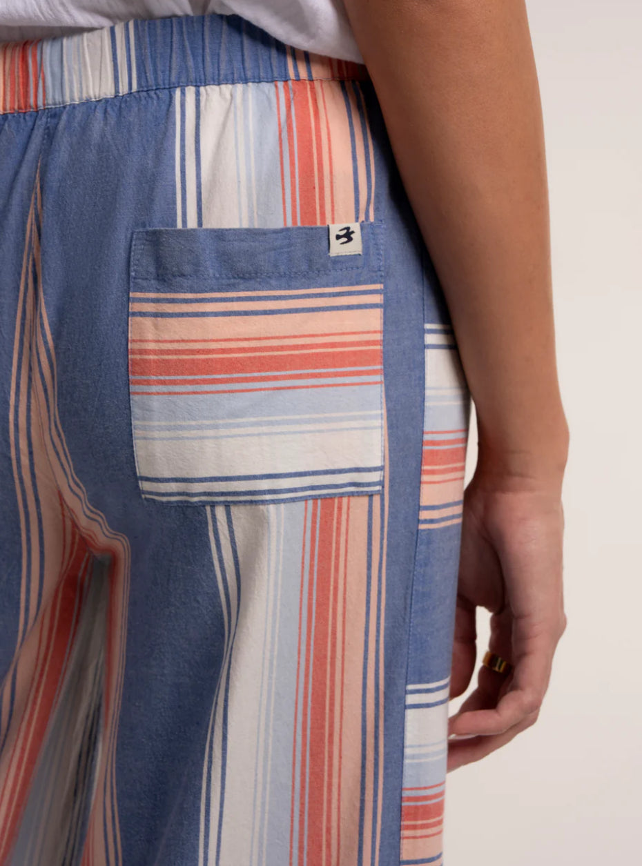 Brakeburn -  ‘Julieta’ Stripe Wide Leg Beach Pant