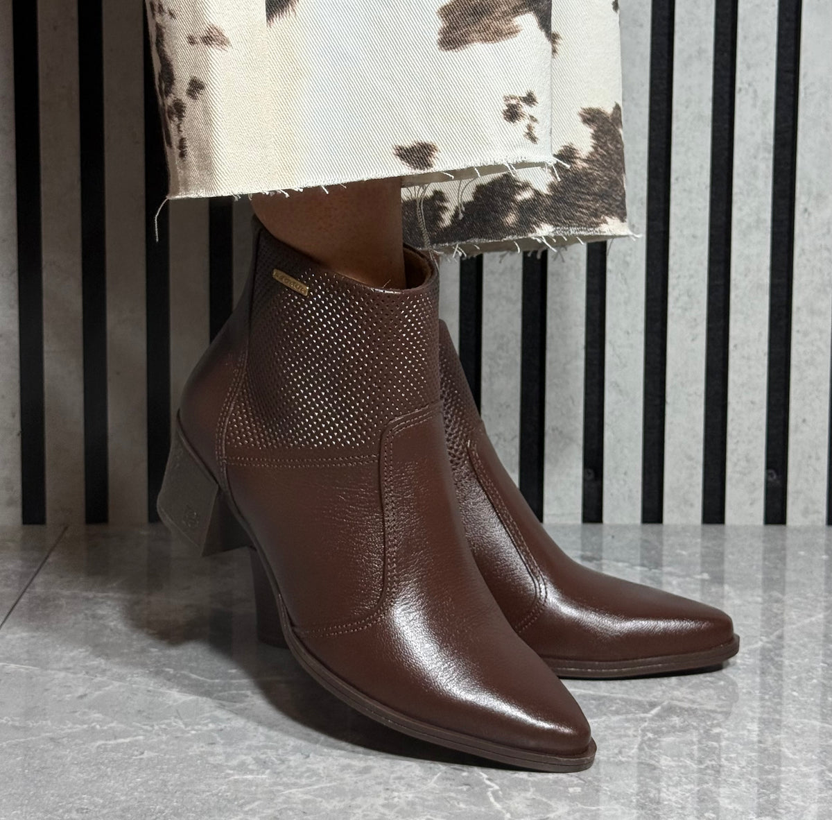 Pegada - Brown Leather Ankle Boot