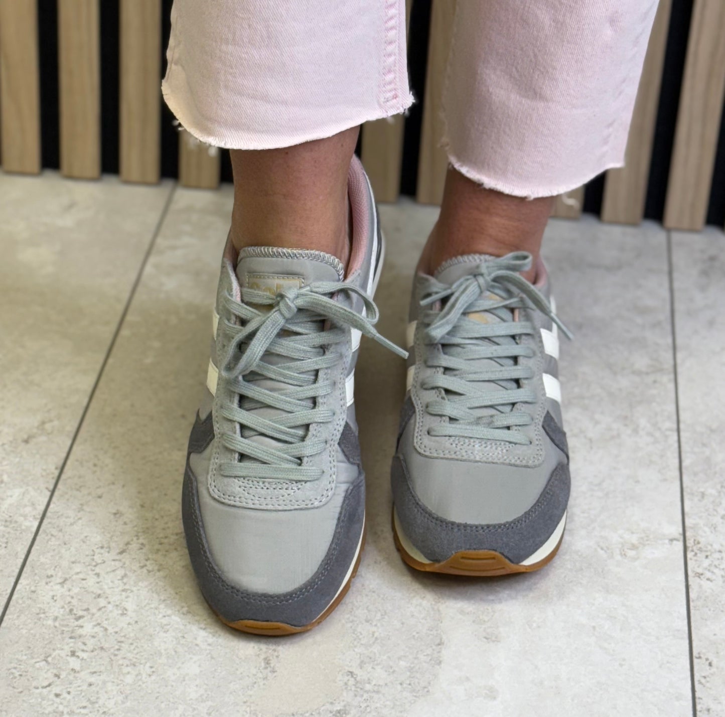 Gola - ‘Daytona Chute' Light Grey/Ash/Off White Trainer