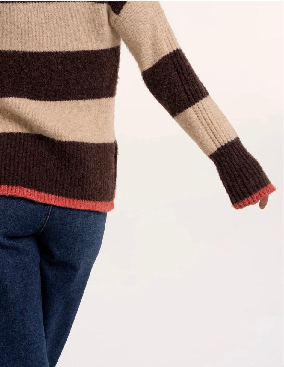 Brakeburn - ‘Eira’ Stripe Crew Neck Knitted Jumper