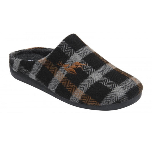 Lotus - Luis Black Mens Slipper