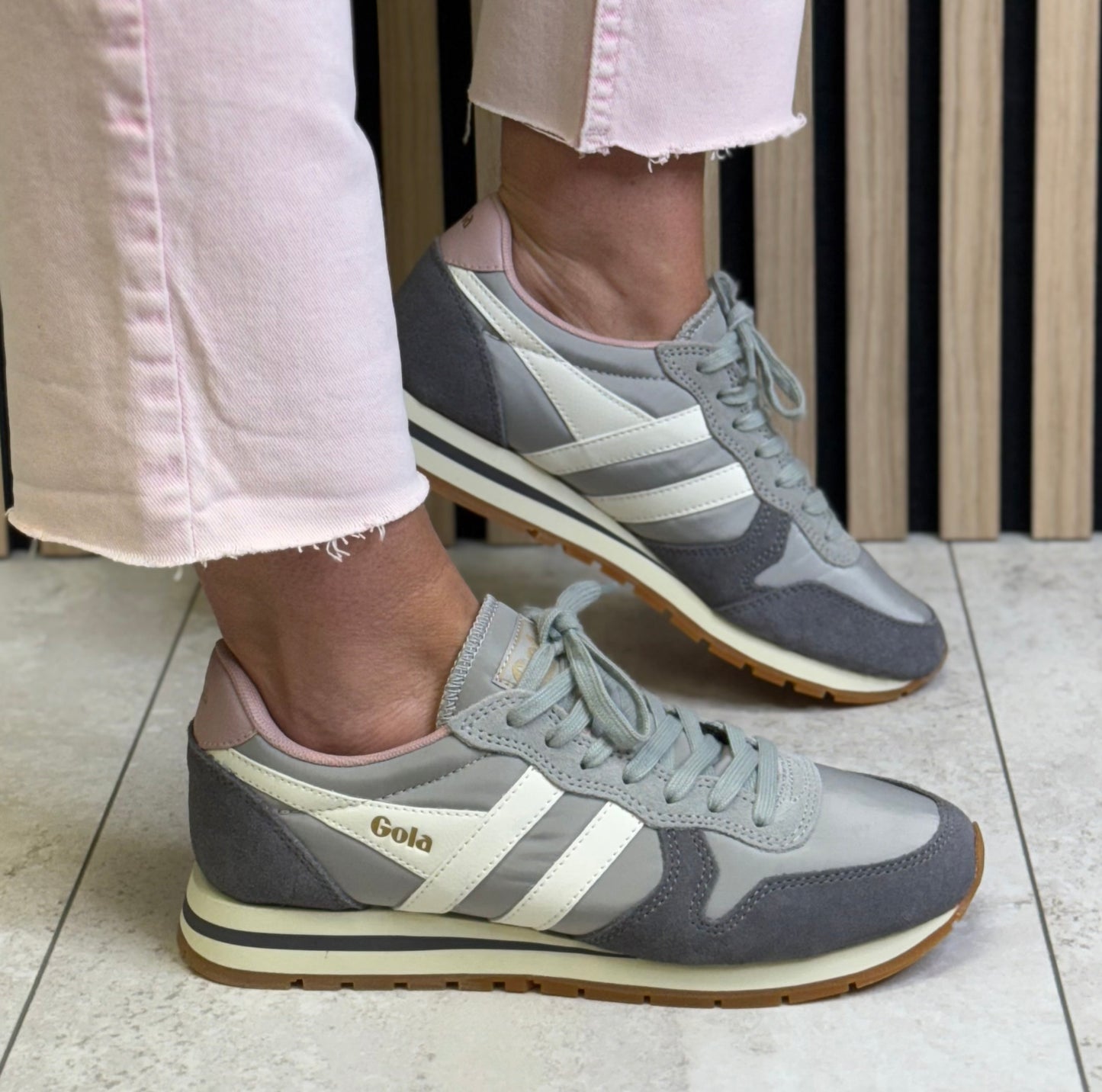 Gola - ‘Daytona Chute' Light Grey/Ash/Off White Trainer