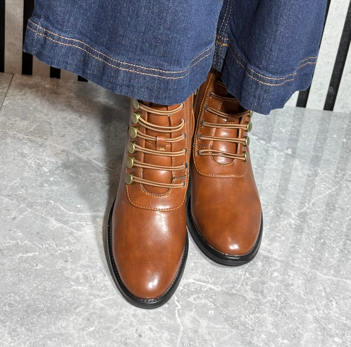 Lunar - 'Izzie' Tan Ankle Boot