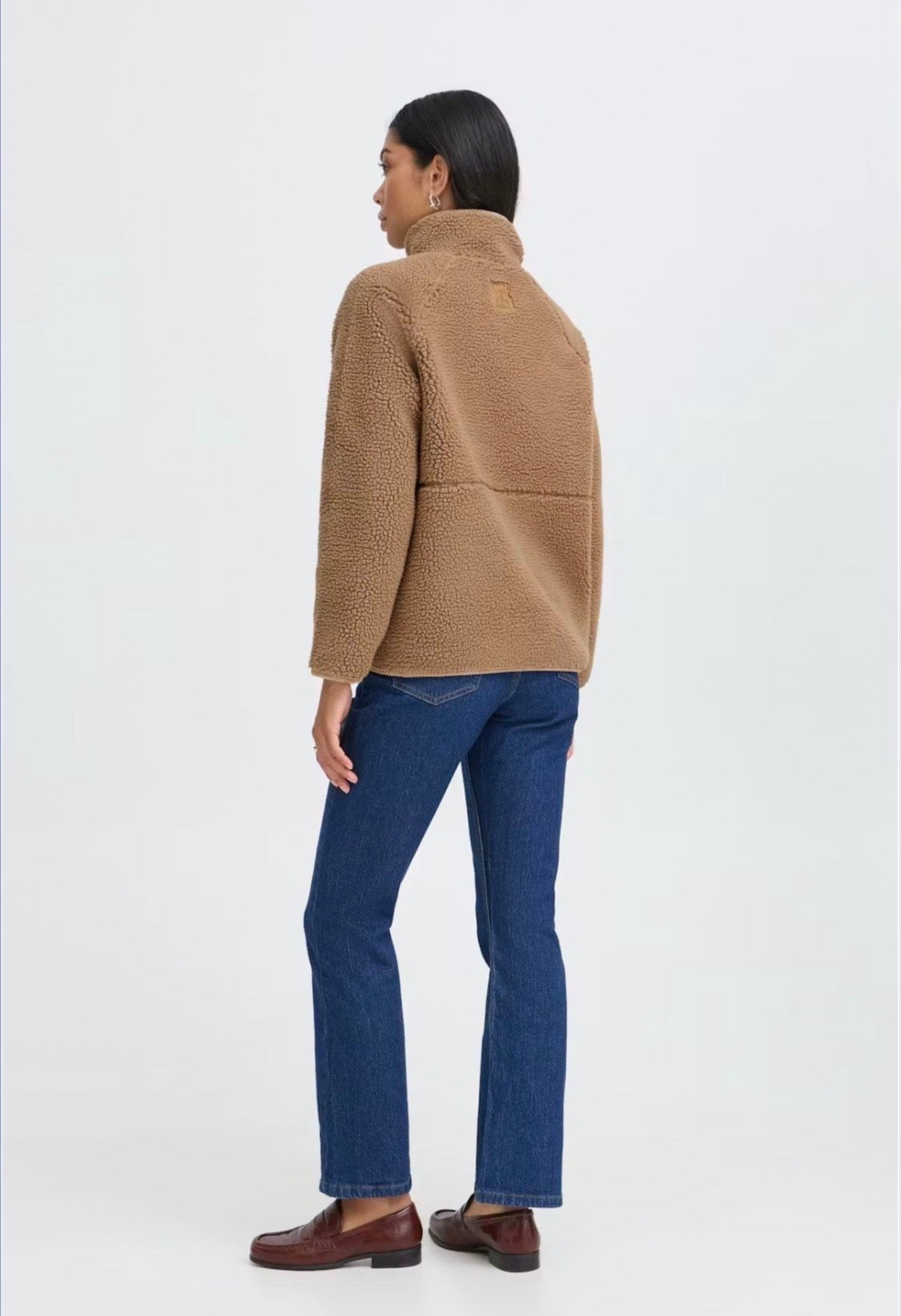 b.young - ‘BYCOTTY ’ Cord Trim Teddy Jacket