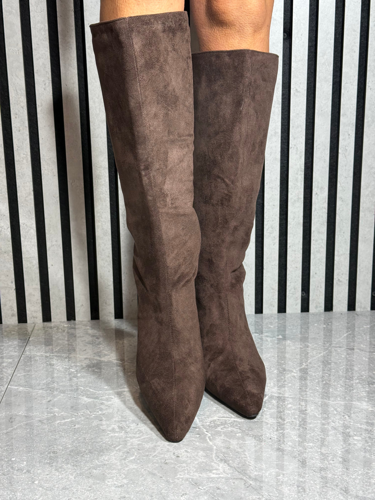Rant & Rave- 'Daisy' Brown Long Boot