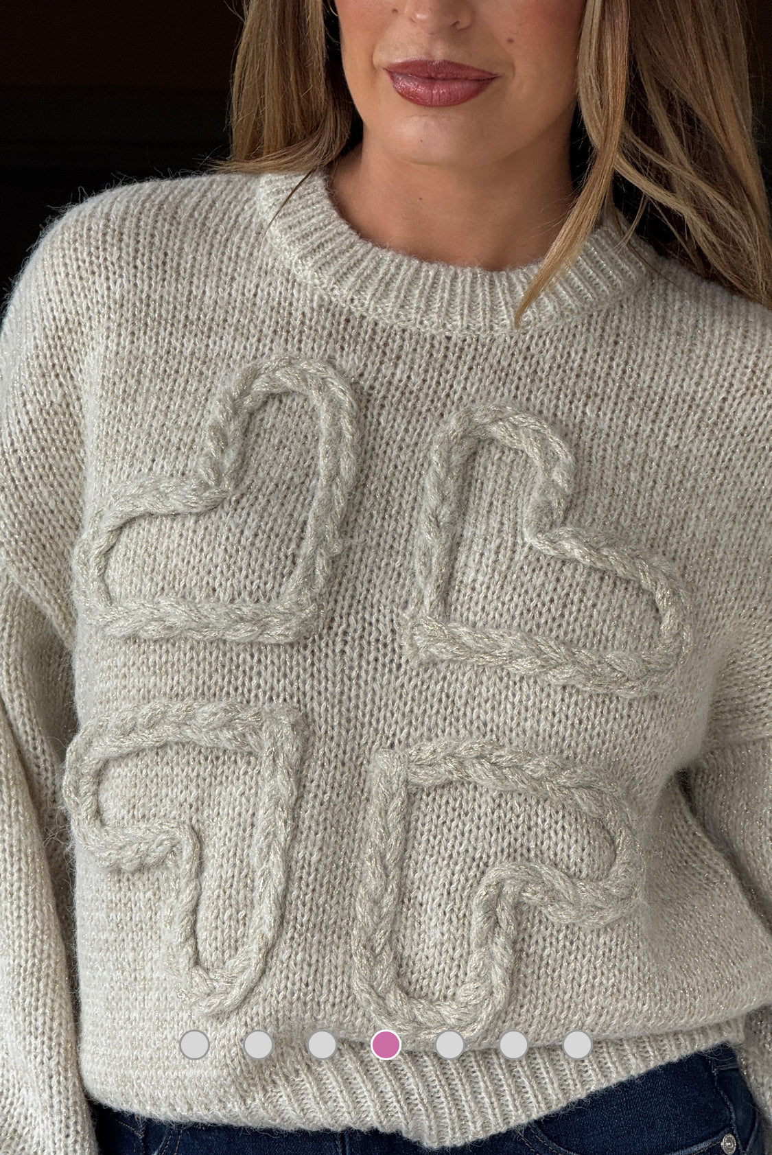 Girl In Mind - Lirael Heart Knit Jumper