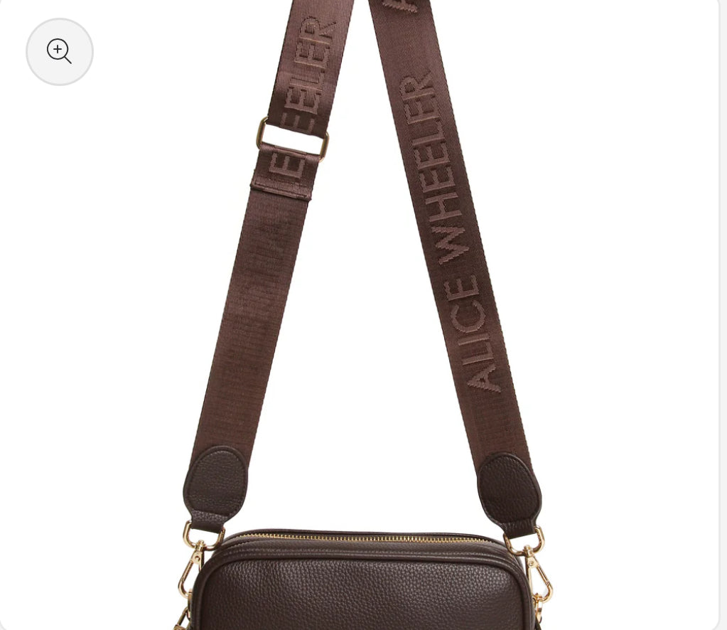 Alice Wheeler - 'Soho’ Chocolate Crossbody Bag