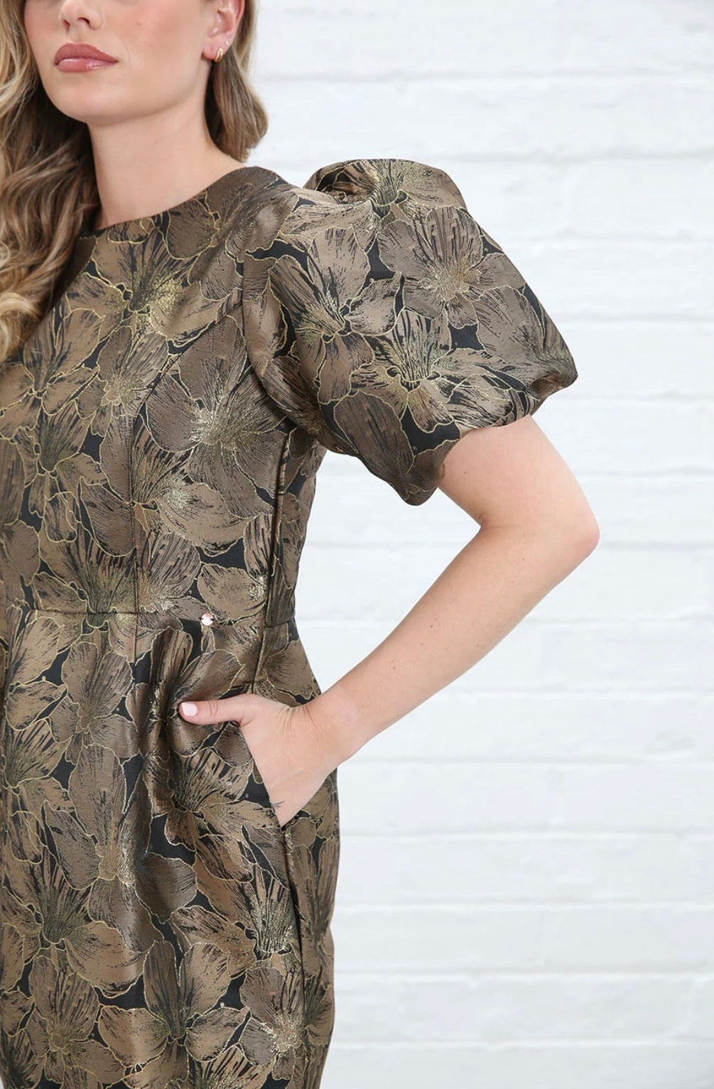Rant & Rave - Evelyn Black/Gold Dress