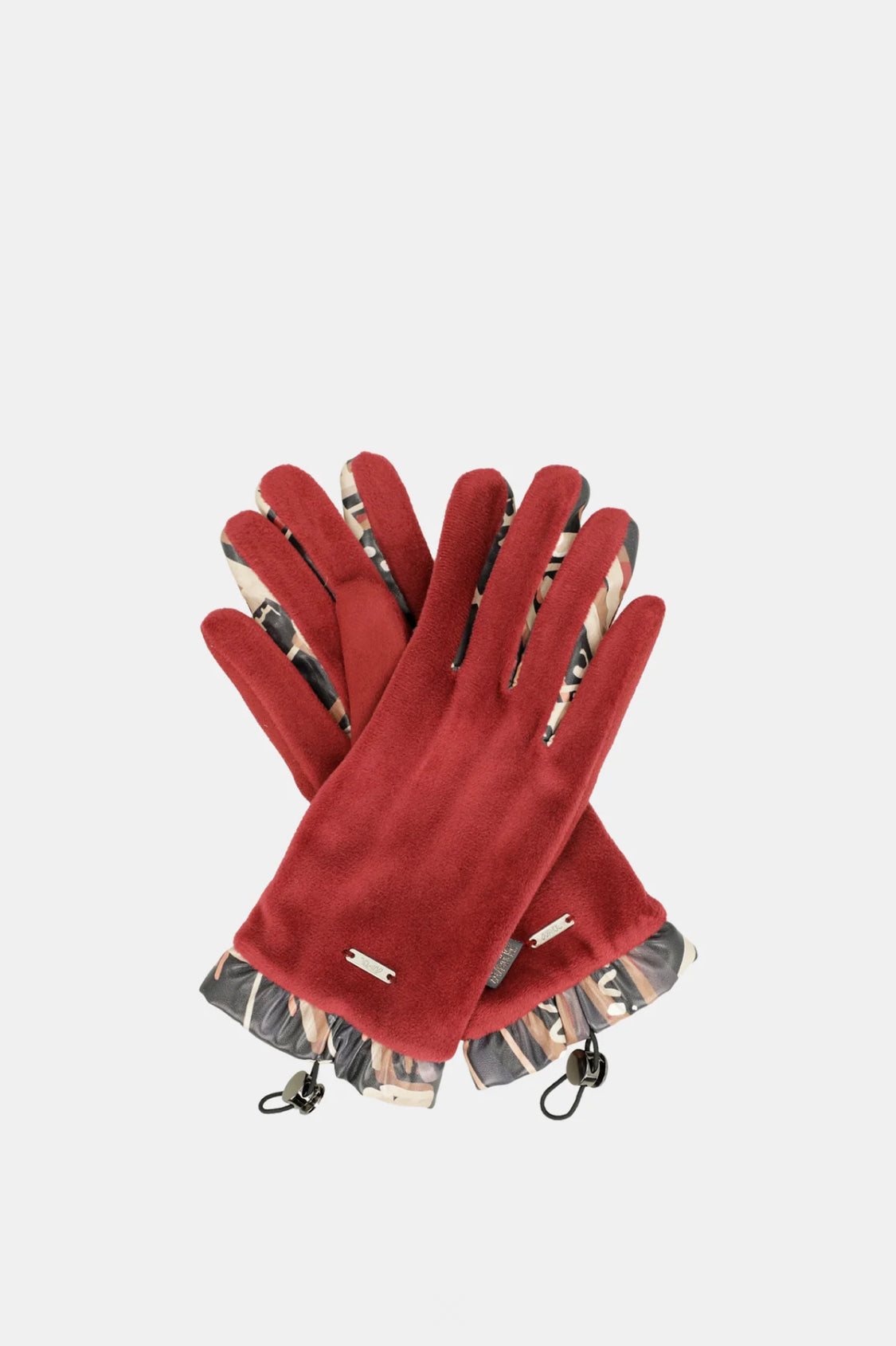 anekke - Burgundy Velvet Gloves (41482-051)