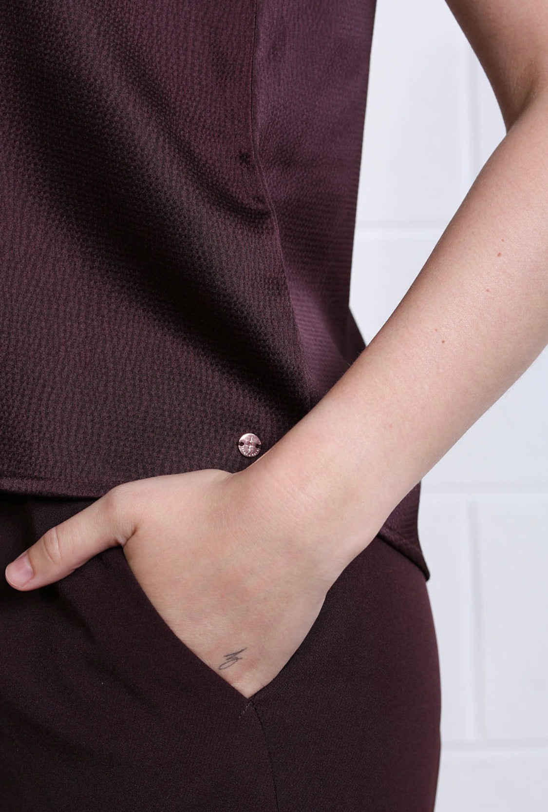 Rant & Rave - Emma Aubergine Top