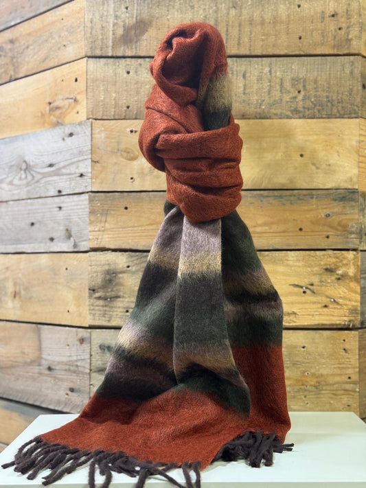 hannah k - Rust Mix Scarf
