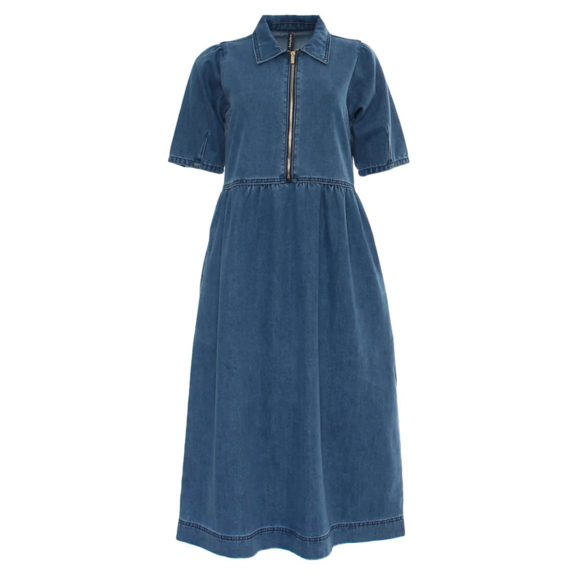 Rant & Rave - ‘Jade’ Mid Blue Denim Dress