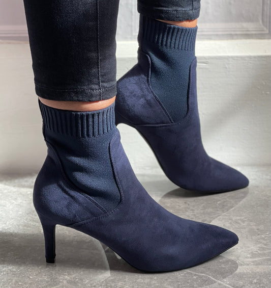 Lunar - 'Limbo' Navy Sock Boot