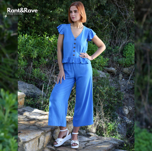 Rant & Rave - ‘Lois’ Blue Co-Ord