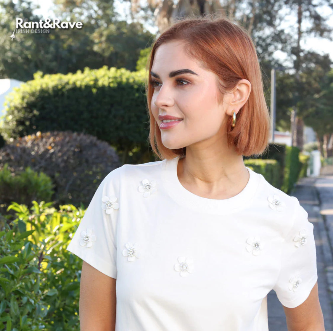 Rant & Rave - ‘Ella’ Soft White Tee