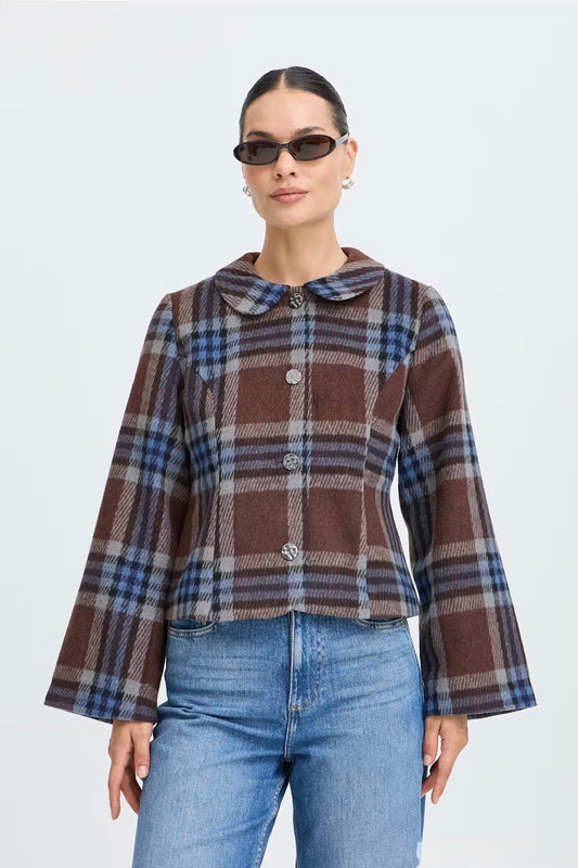 b.young - ‘BYBREE’ Checked Jacket