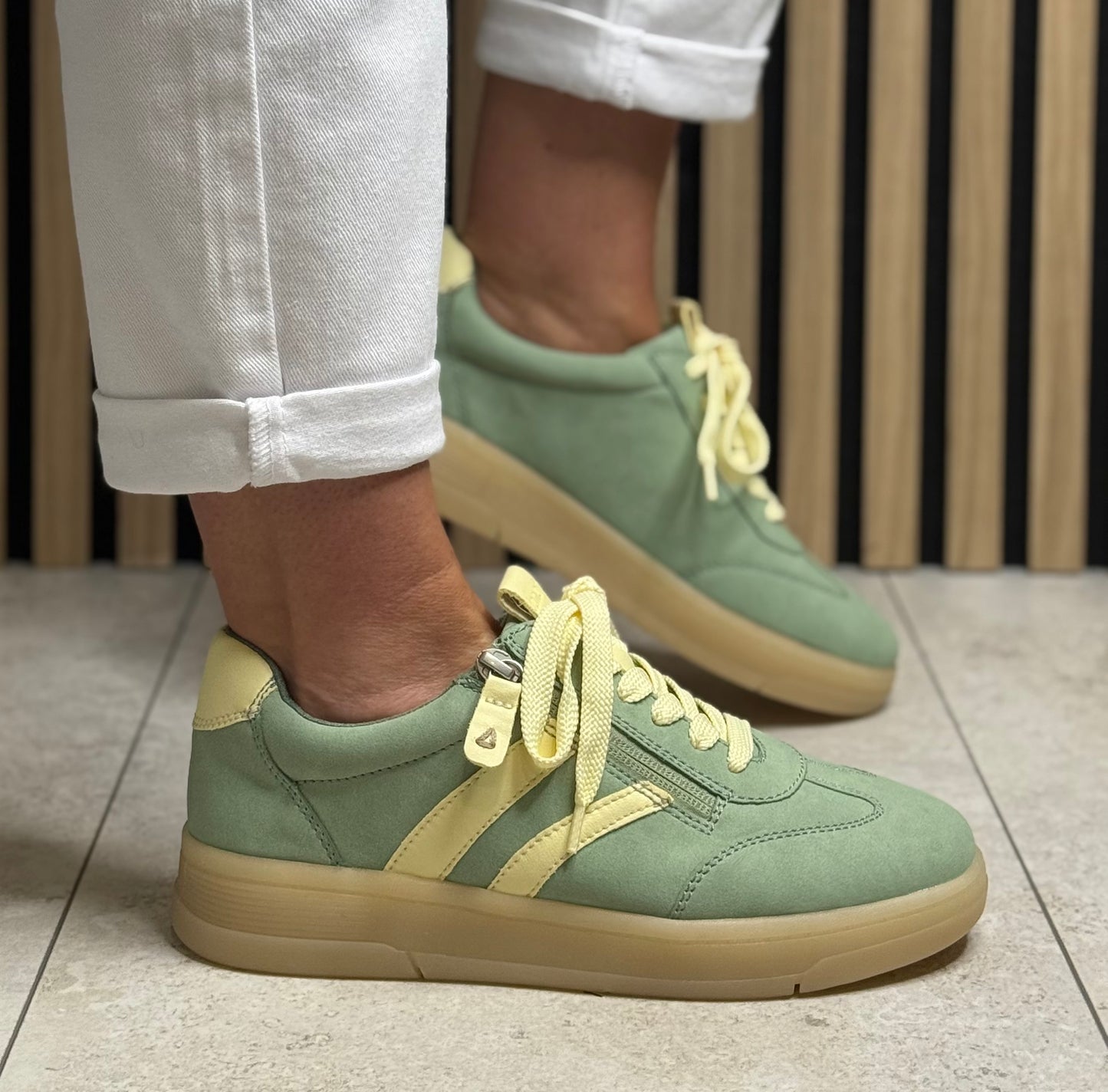 Jana - Mint/Sun Gum Sole Trainer