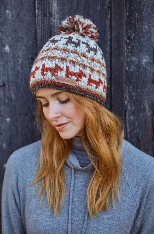 Pachamama  - ‘Walking The Dog’ Bobble Beanie Hat