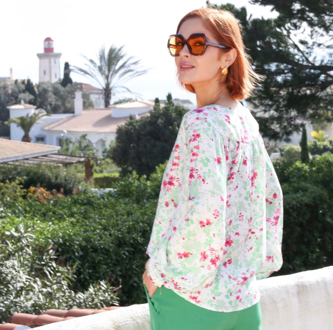 Rant & Rave - ‘Ann’ Green Blouse