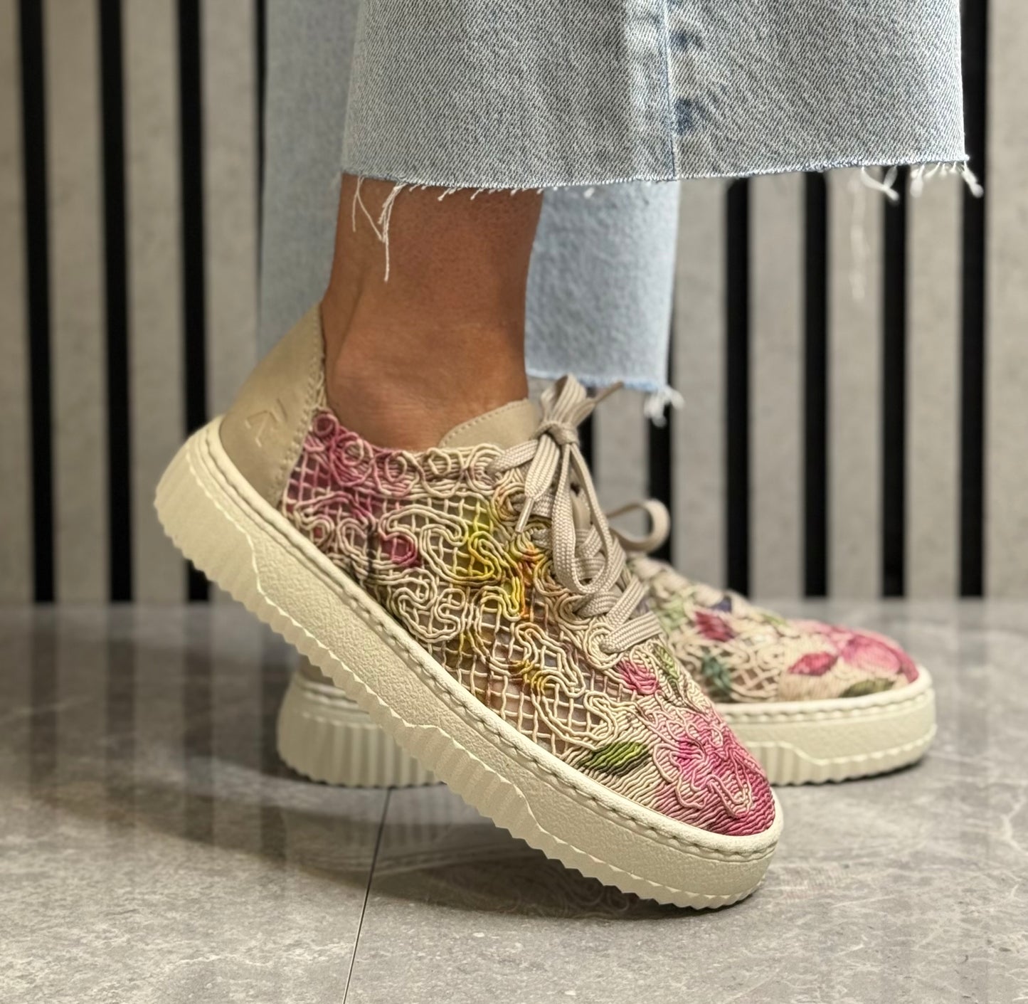Rieker - Multi Floral Mesh Trainer