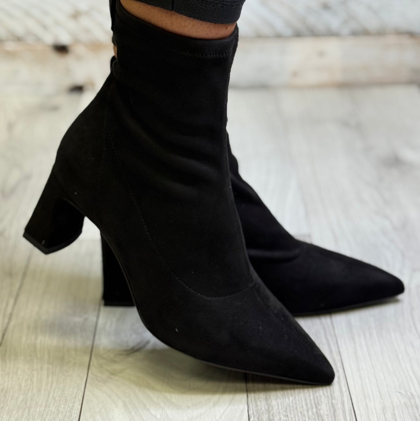 Tamaris - Black Suede Dress Boot
