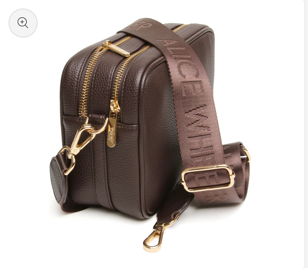 Alice Wheeler - 'Soho’ Chocolate Crossbody Bag