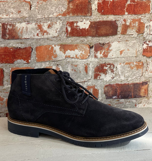 Bugatti - Navy Mens Suede Boot