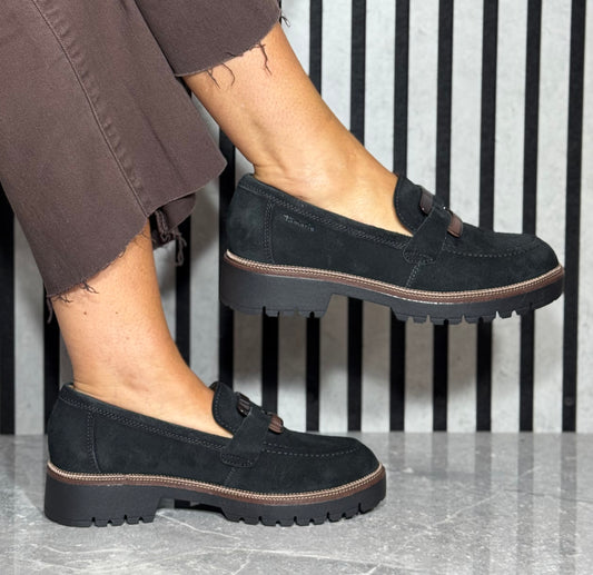 Tamaris - Dark Navy Suede Loafer