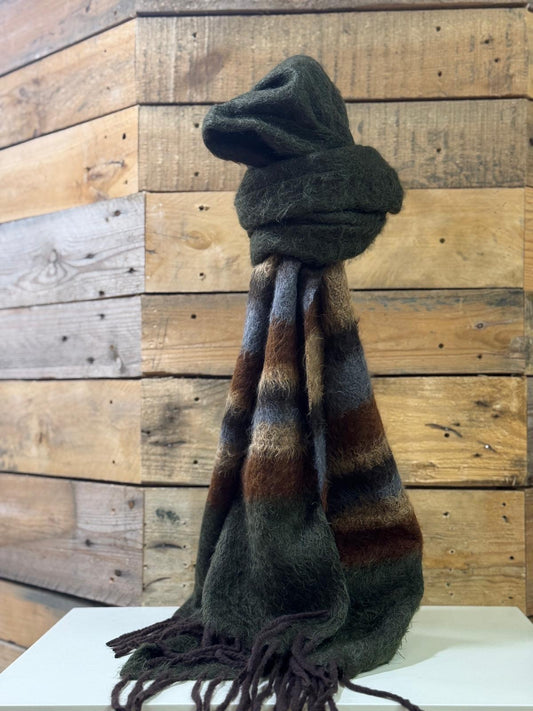 hannah k - Moss Green Mix Scarf