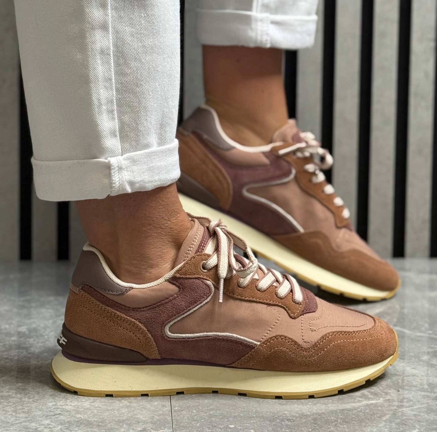 Hoff - 'City' Terracotta Leather Trainer