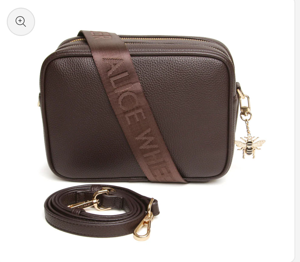 Alice Wheeler - 'Soho’ Chocolate Crossbody Bag