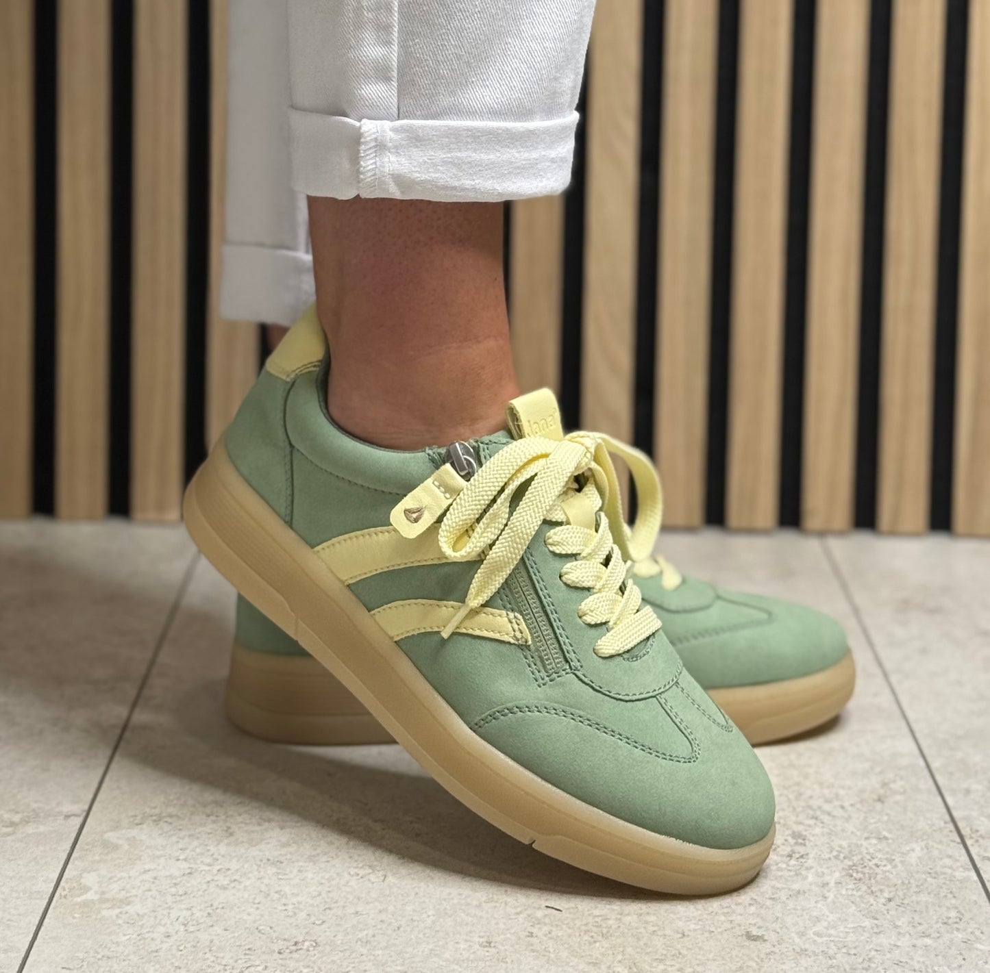 Jana - Mint/Sun Gum Sole Trainer