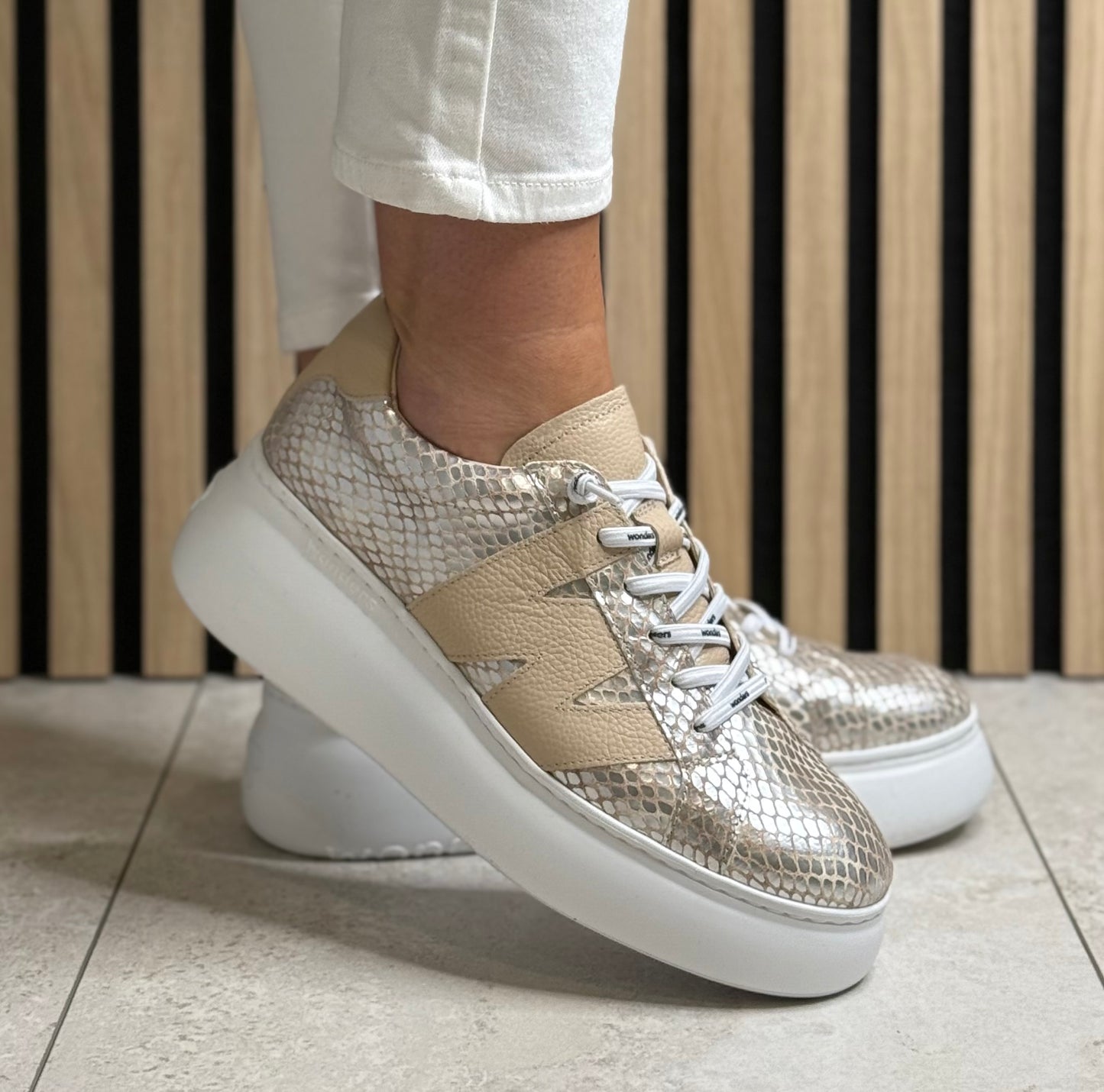 Wonders - A-2650 Maya/Champagne/Wild/Beige Trainer