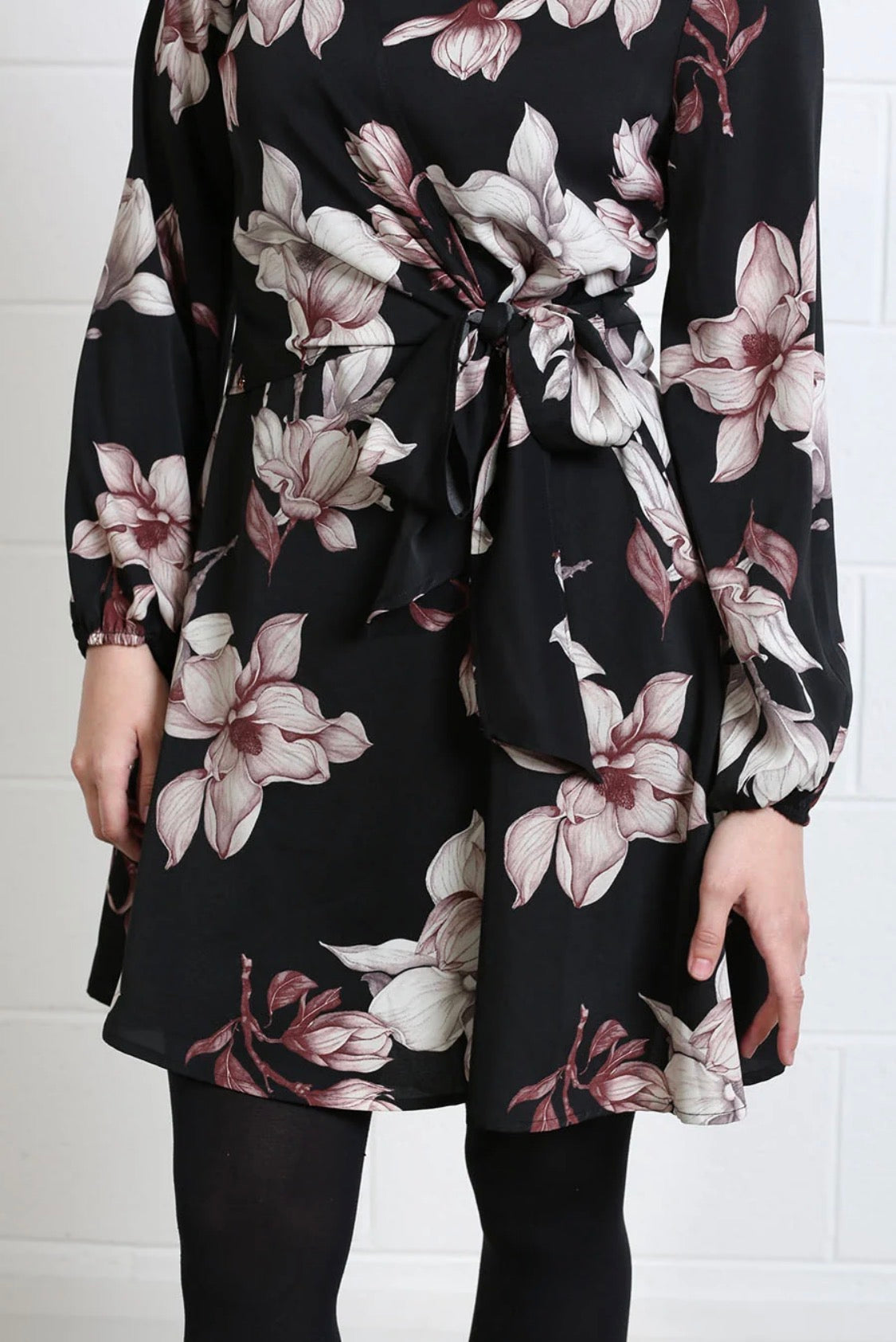 Rant & Rave - Grace Black Floral Dress