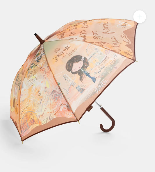 anekke - ‘Peace & Love’ Long Umbrella.