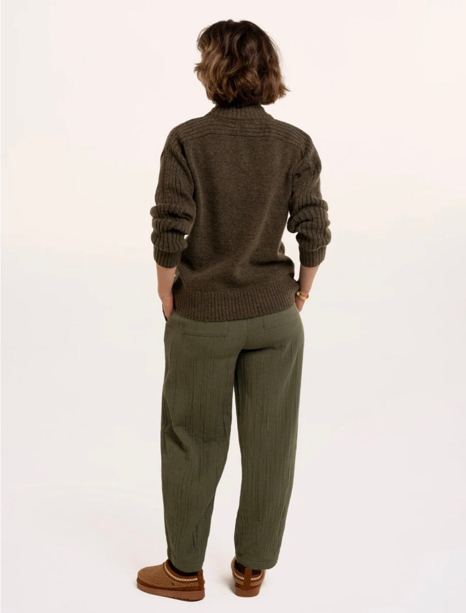 Brakeburn - ‘Signe’ Stitch Detail Knitted Roll Neck Jumper