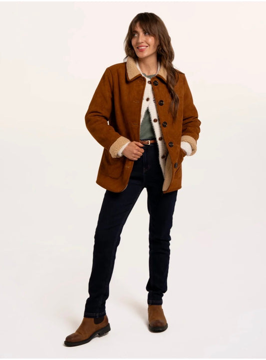Brakeburn - Hawthorn’ Faux Suede & Shearling Coat