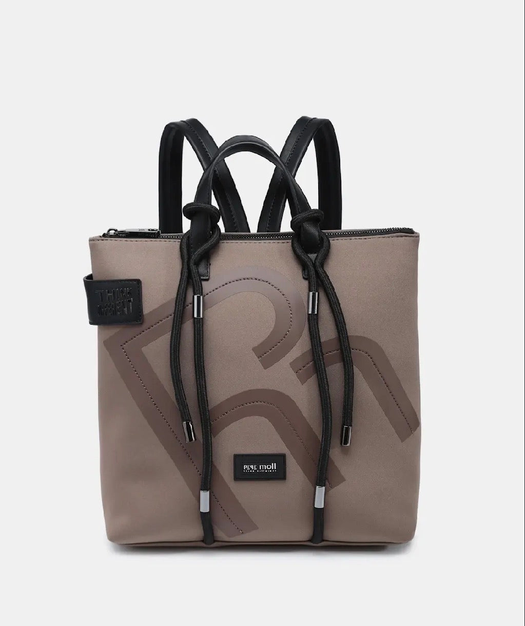 Pepe Moll - Helia Taupe Handbag/Rucksack