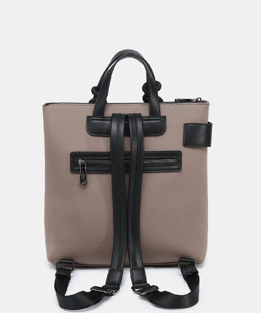 Pepe Moll - Helia Taupe Handbag/Rucksack