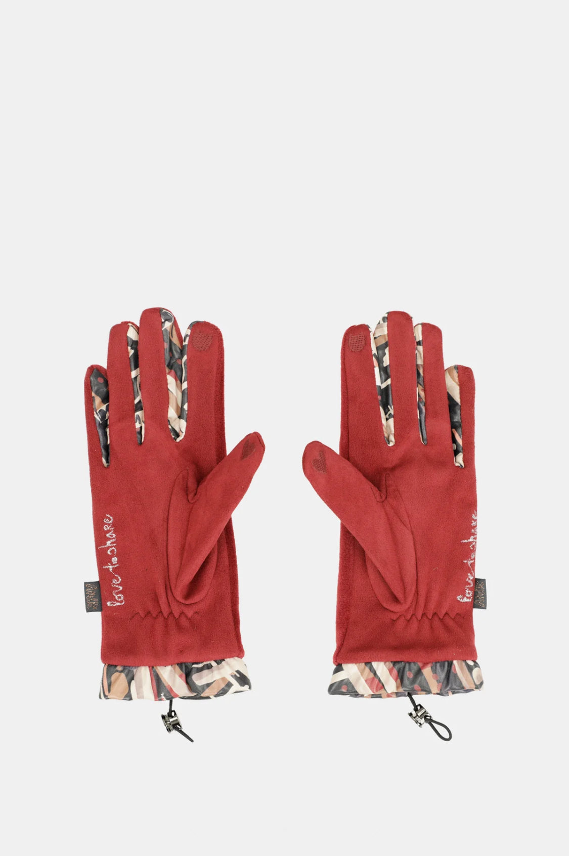 anekke - Burgundy Velvet Gloves (41482-051)