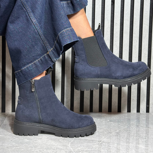 Marco Tozzi - Dark Navy Ankle Boot