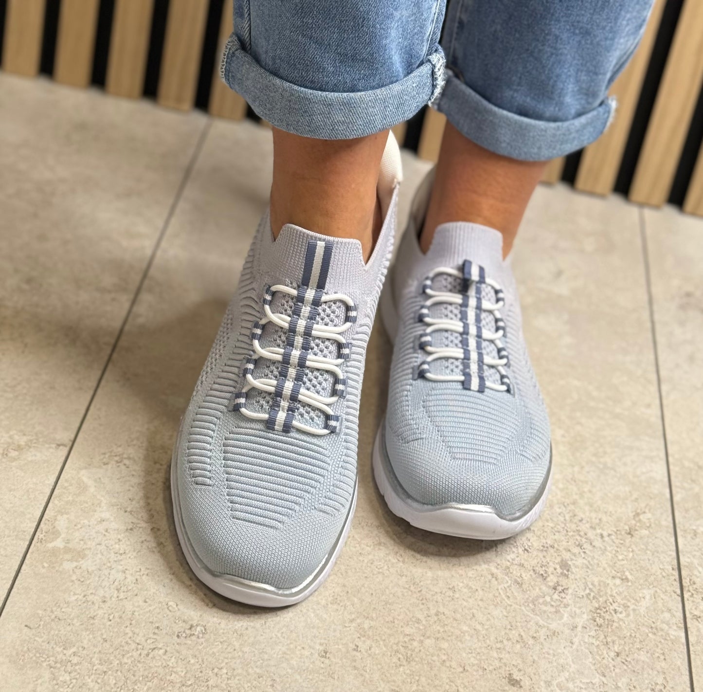 Rieker - Powder Blue 'Ready2Go' Trainer