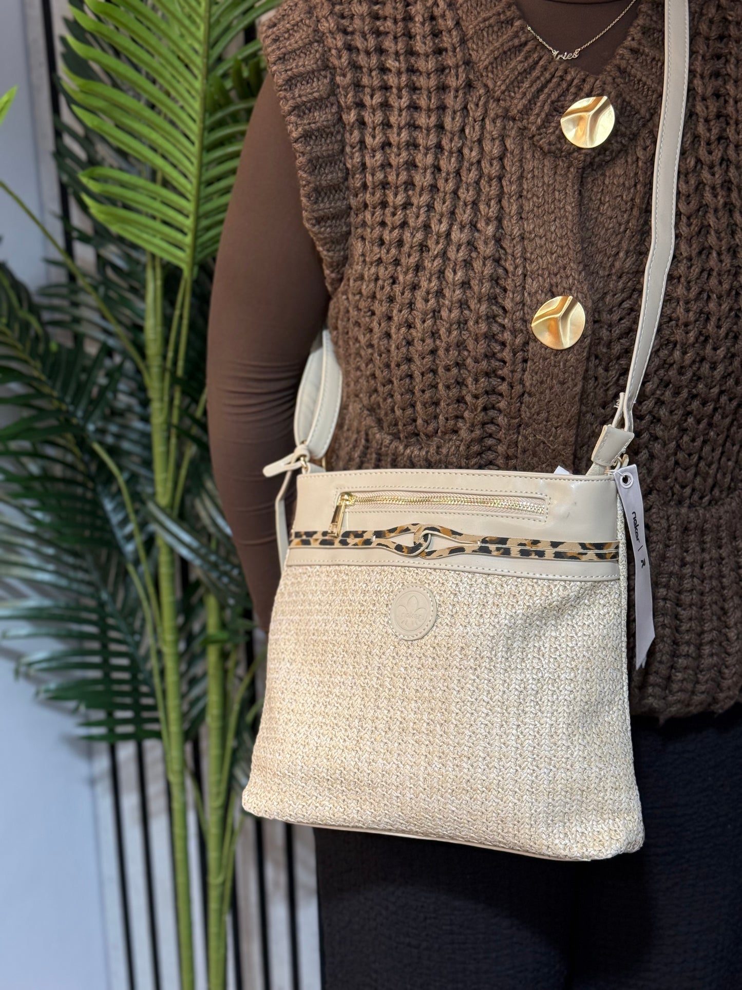 Rieker - Beige Crossbody Handbag (H1519-65)