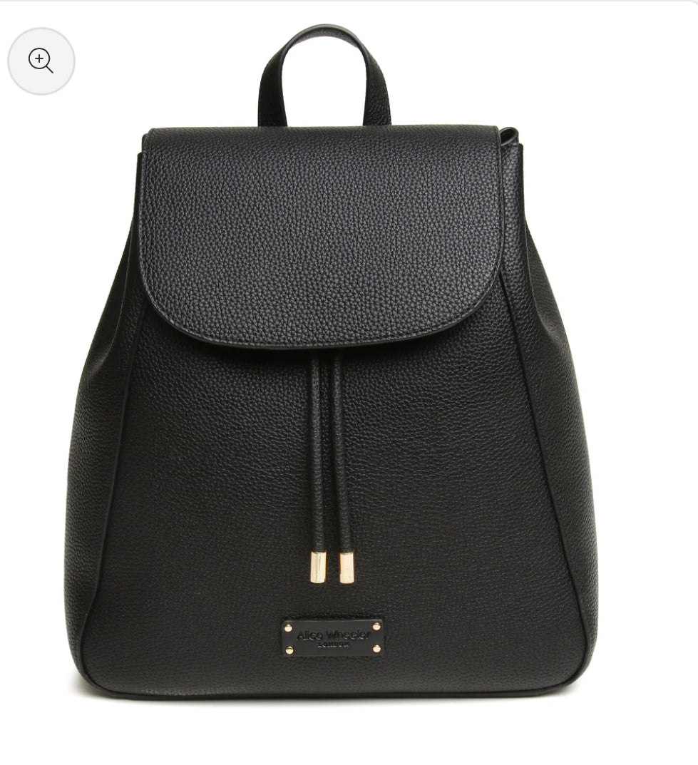 Alice Wheeler - Black Kensington Backpack