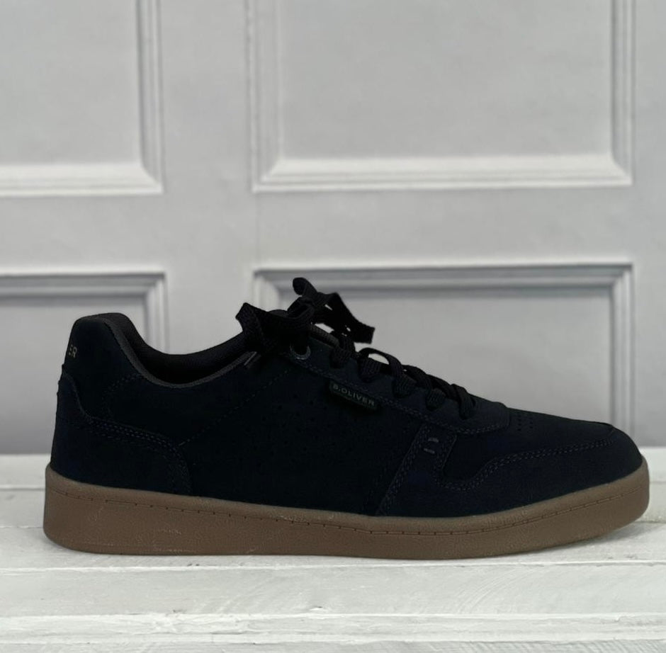 S Oliver -  Men’s Dark Navy Gum Sole Trainer