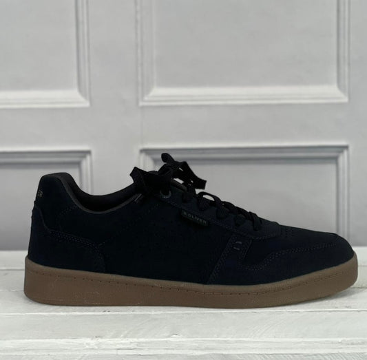 S Oliver -  Men’s Dark Navy Gum Sole Trainer