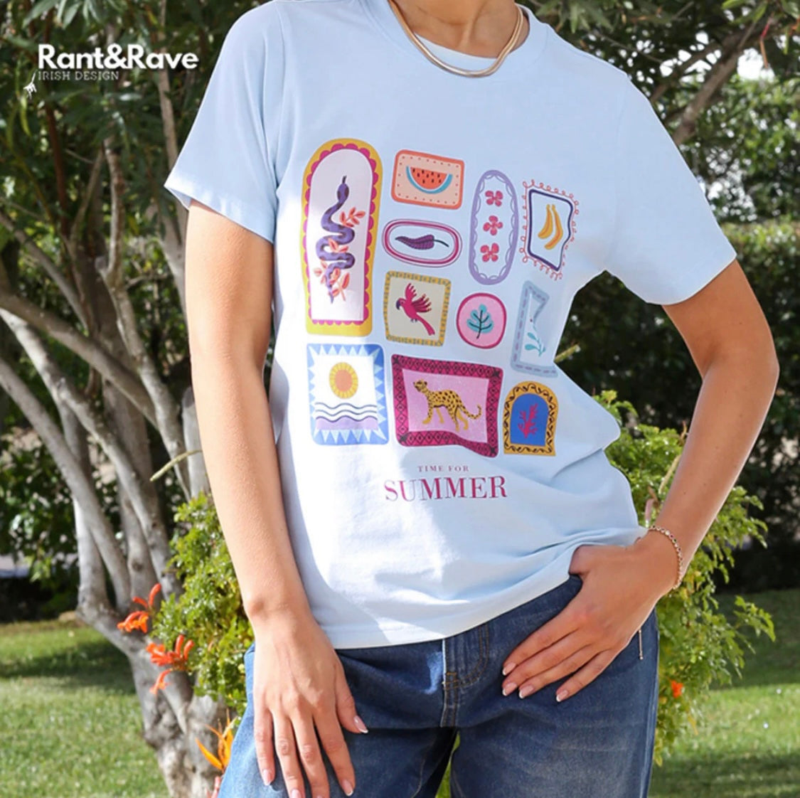 Rant & Rave - ‘Lettie’ Blue Tee
