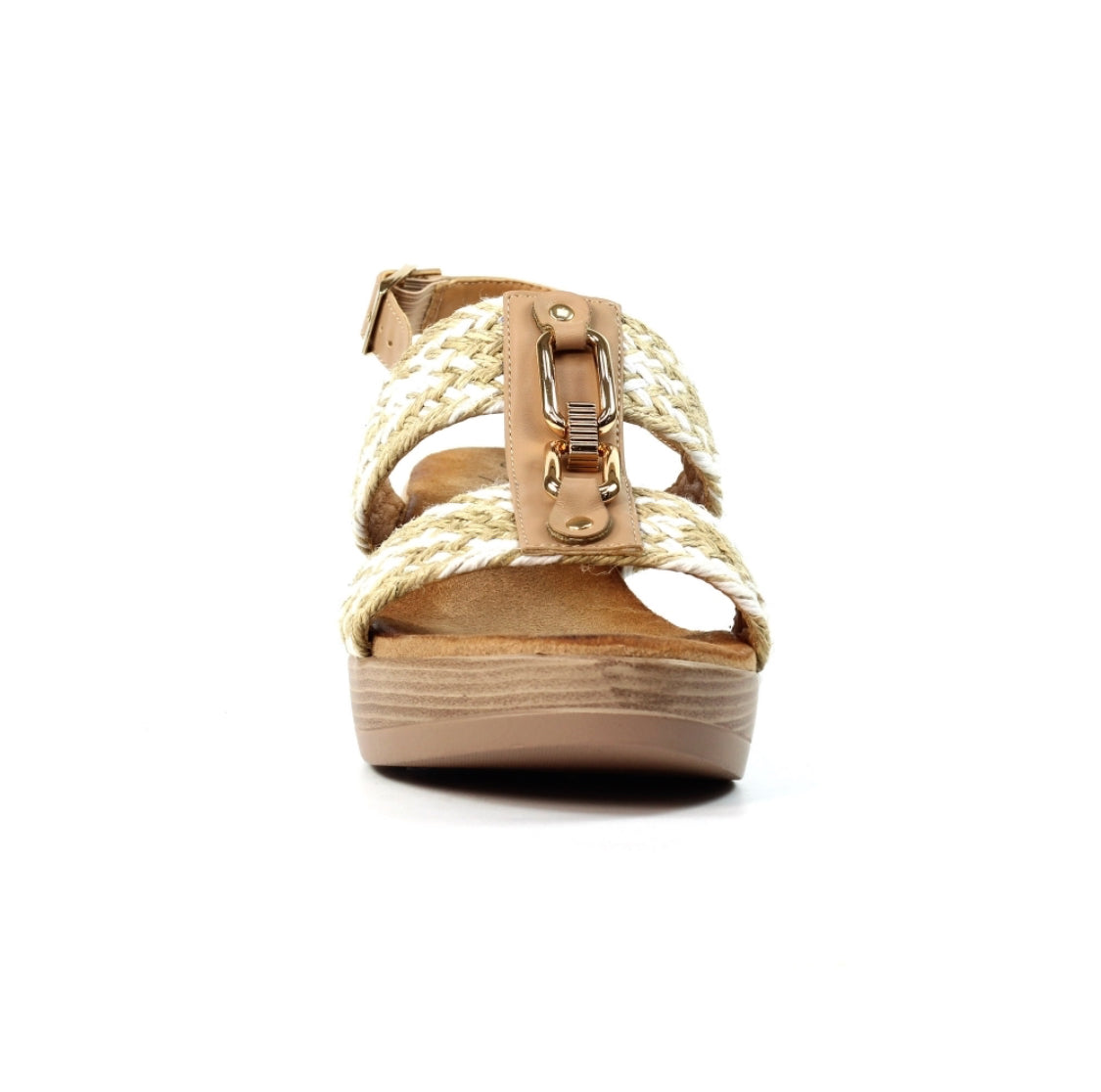 Lunar - 'Jamie' Beige Wedge Sandal