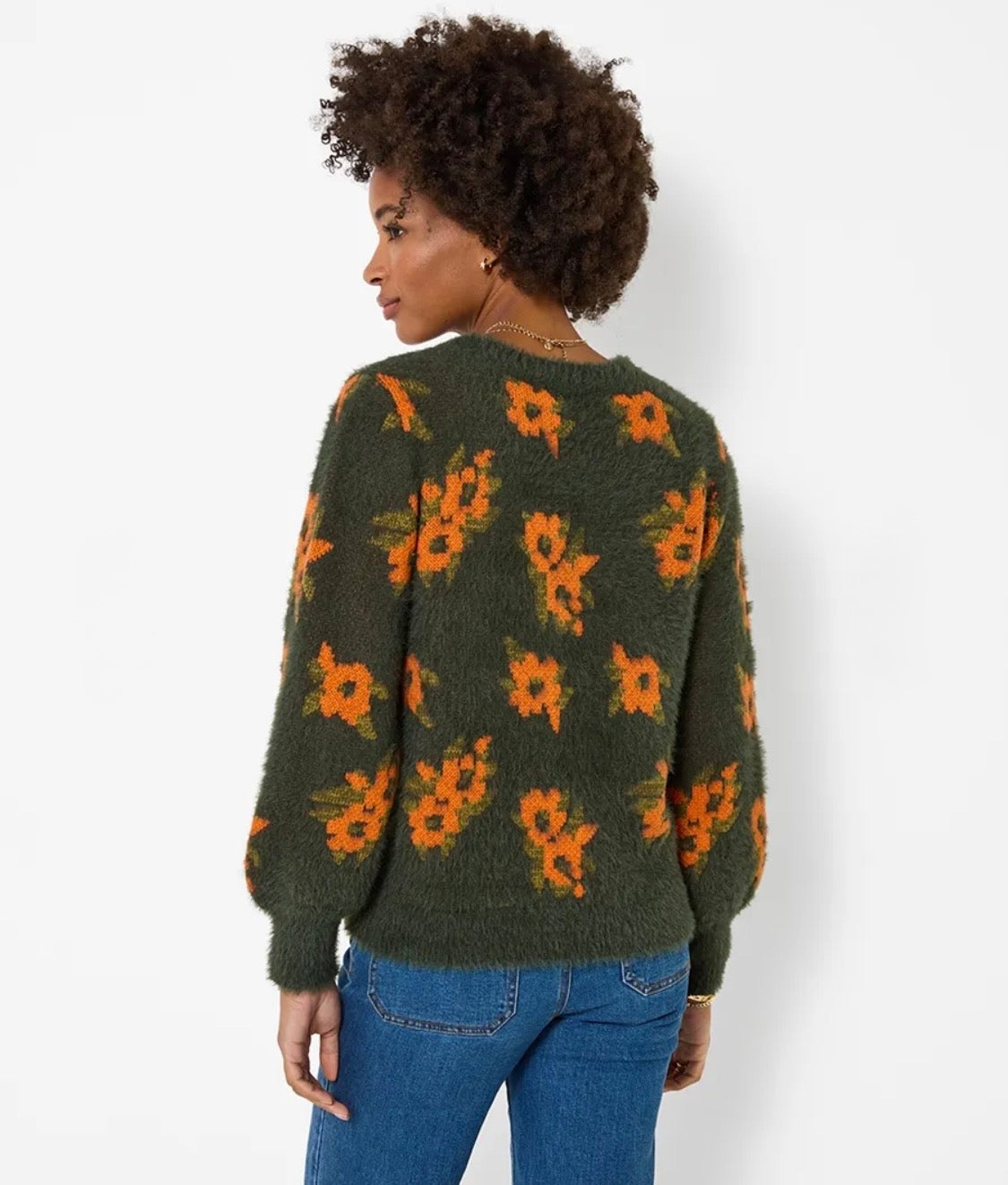 Joe Browns - Autumn Florals Fluffy V Neck Jumper