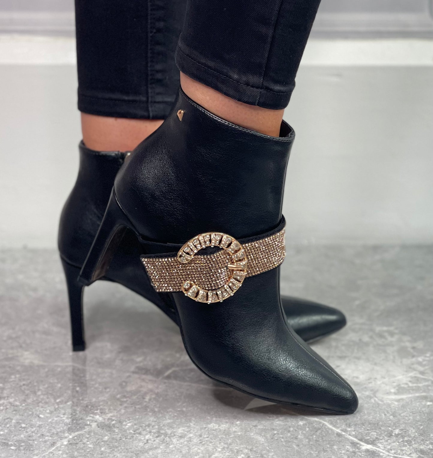 Una Healy - 'Anytime' Vinyl Buckle Boot